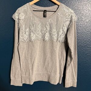 Lorna Jane Gray Lace Women's Top